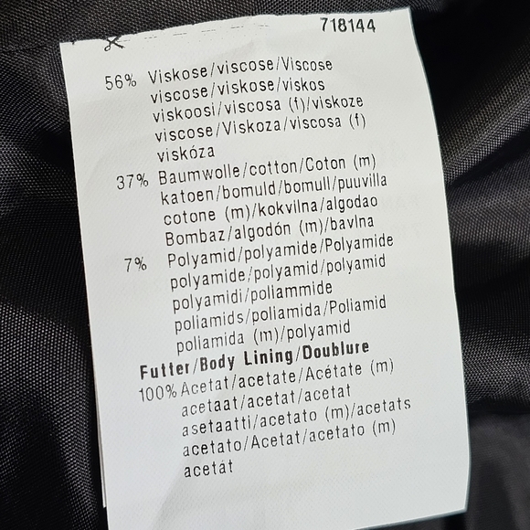 BASLER Metallic Ruffle Peplum Blazer Jacket - Picture 12 of 14